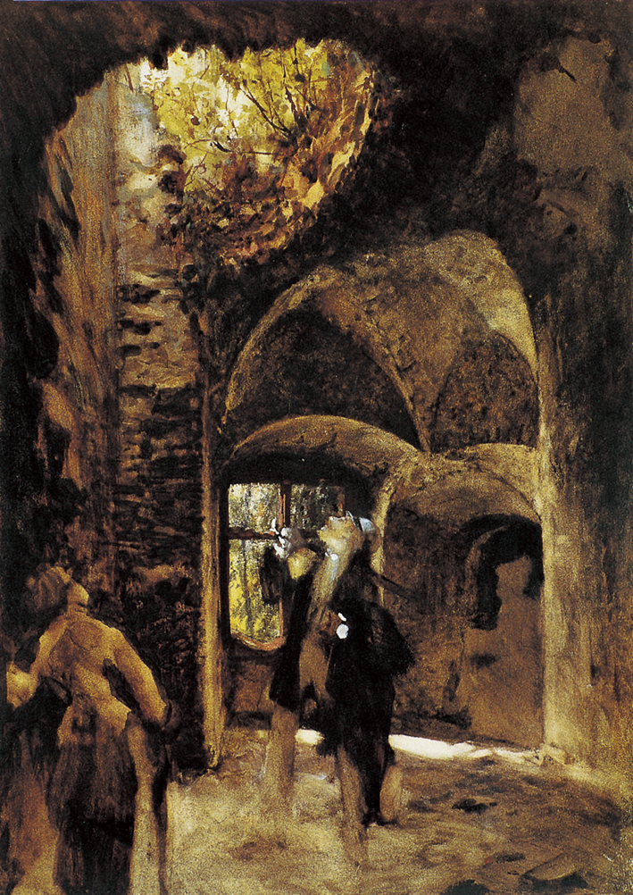  Adolpyh Von Menzel —— 在废墟中